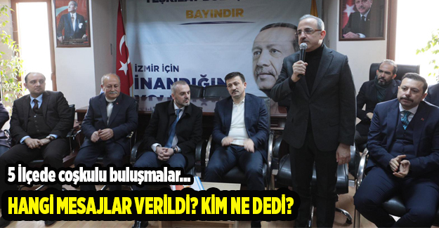 AK Parti Teşkilat Başkanı Kandemir'den tam gün İzmir mesaisi
