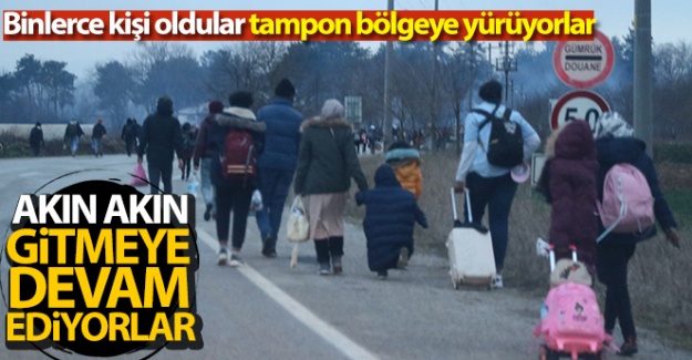 Akın akın gitmeye devam ediyorlar