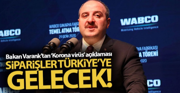 Bakan Varank'tan 'Korona virüs' açıklaması