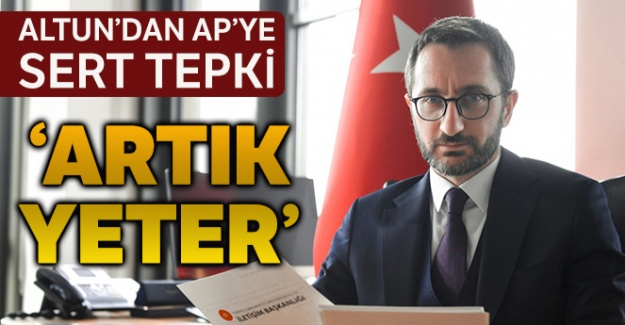 Altun'dan AP'ye sert tepki!