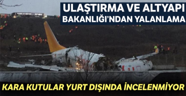 Ulaştırma ve Altyapı Bakanlığı'ndan kaza yapan uçakla ilgili açıklama