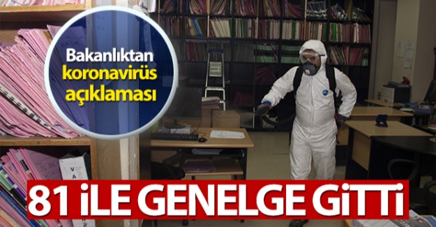 Bakanlıktan 81 il valiliğine korona tedbirlerine ilişkin genelge
