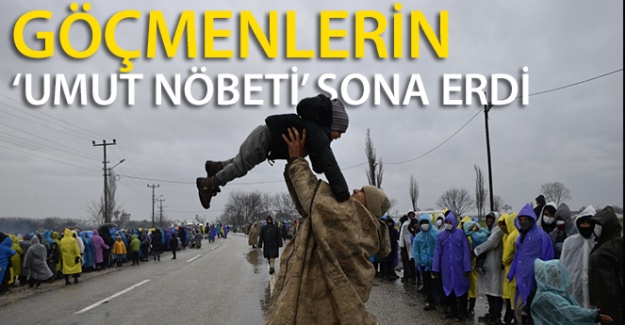 Göçmenlerin ‘umut nöbeti' sona erdi