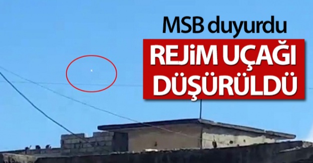 MSB duyurdu: 'Rejime ait bir L-39 savaş uçağı düşürüldü'