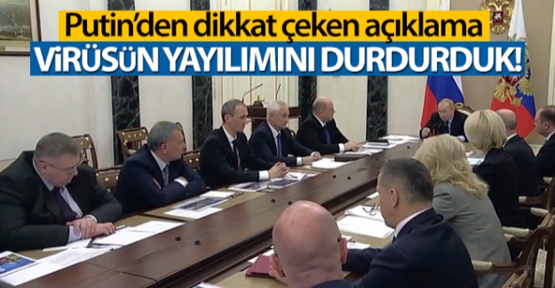 Rusya Devlet Başkanı Putin: 'Virüsün yayılımını durdurduk'