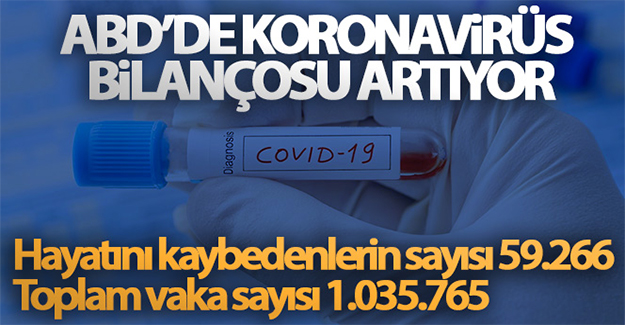 ABD'de Koronavirüs bilançosu artıyor