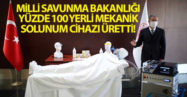 Bakan Akar: 'Yüzde 100 yerli ve milli imkanlar kullanılarak...'