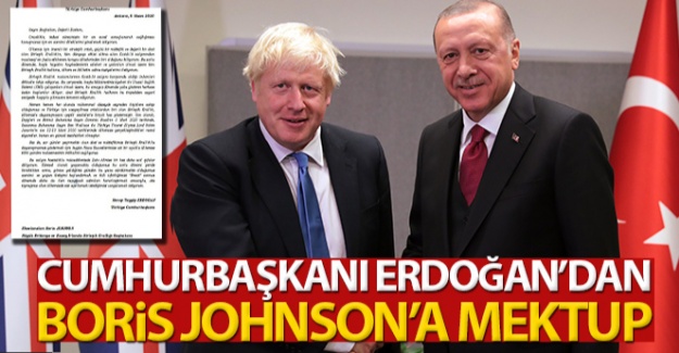 Cumhurbaşkanı Erdoğan, Johnson'a mektup gönderdi