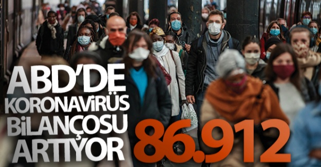 ABD'de Covid-19'a bağlı can kaybı 87 bine yaklaştı