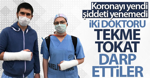 Kırıkkale'de iki doktor tekme-tokat darp edildi