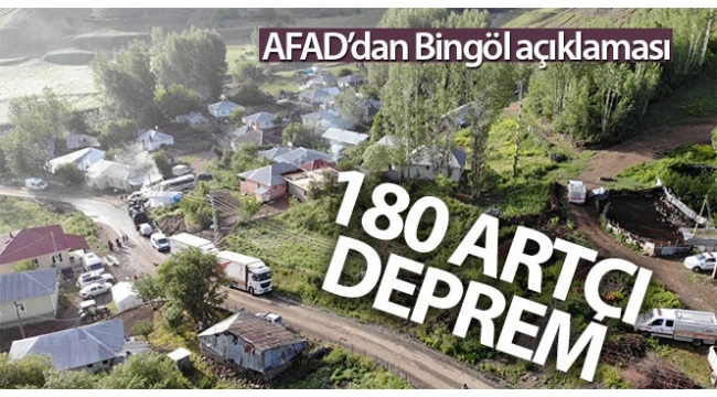AFAD'dan Bingöl'deki 5.7 büyüklüğündeki depremle ilgili açıklama