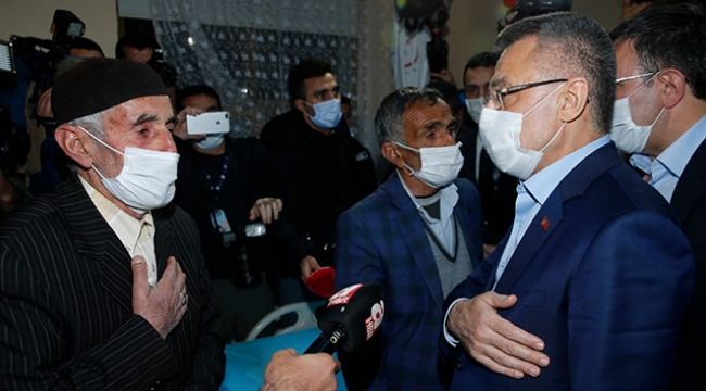Cumhurbaşkanı Yardımcısı Oktay ve bakanlar yaralıları ziyaret etti
