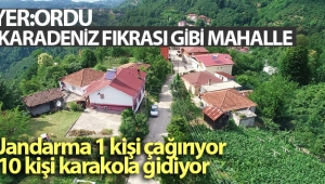 Karadeniz fıkrası gibi mahalle