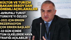 Kültür ve Turizm Bakanı Ersoy: Avrupalı turist Türkiye’yi özledi