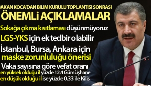 Sağlık Bakanı Fahrettin Koca: 'Sokağa çıkma kısıtlaması düşünmüyoruz'