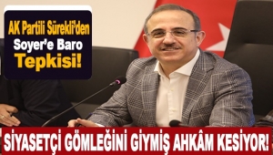 AK Partili Sürekli'den Soyer'e tepki!