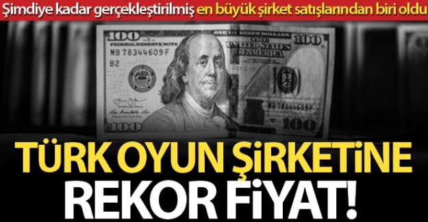 Türk oyun şirketine 1.8 milyar dolar