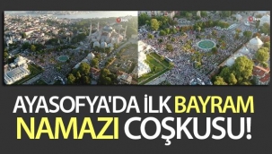 Ayasofya'da Bayram Namazına Yoğun İlgi