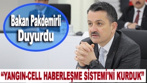 Bakan Pakdemirli duyurdu: 'Yangın-Cell Haberleşme Sistemi'ni kurduk'