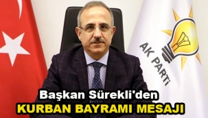 Başkan Sürekli'den Kurban Bayramı Mesajı