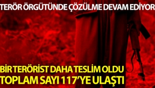 Bölücü terör örgütünde çözülme hız kesmeden devam ediyor