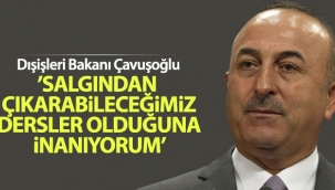 Dışişleri Bakanı Çavuşoğlu: 'Salgından çıkarabileceğimiz dersler olduğuna inanıyorum'