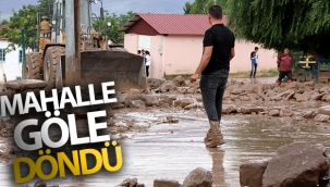 Mahalle göle döndü