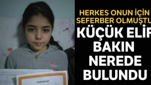 Giresun'da kaybolan Elif sağ olarak bulundu