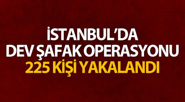 İstanbul'da dev şafak operasyonu: 225 kişi yakalandı