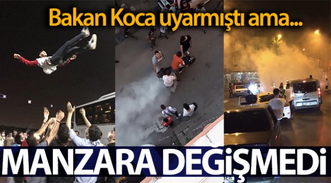 Sağlık Bakanı Koca'nın açıklamasına rağmen İstanbul'da dehşete düşüren görüntüler