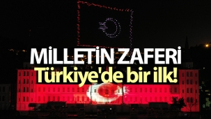 Türkiye'de bir ilk! 200 drone ile 15 Temmuz gösterisi