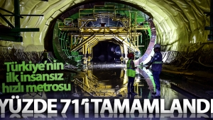 Türkiye'nin ilk insansız hızlı metrosu... Yüzde 71'i tamamlandı