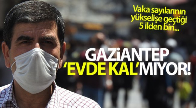 Vaka sayısının arttığı Gaziantep'te sokaklar tıklım tıklım