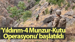 'Yıldırım-4 Munzur-Kutu Operasyonu' başlatıldı