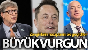 Zenginlerin hesaplarını ele geçirip vurgun yaptılar