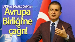 AK Parti Sözcüsü Ömer Çelik'ten Avrupa Birliği'ne çağrı!