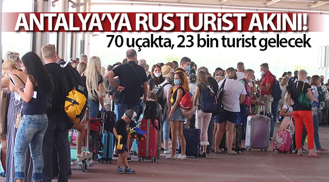 Antalya'ya Rus turist akını