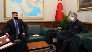 Bakan Akar, Ukrayna Savunma Bakan Yardımcısı Myroniuk'u kabul etti