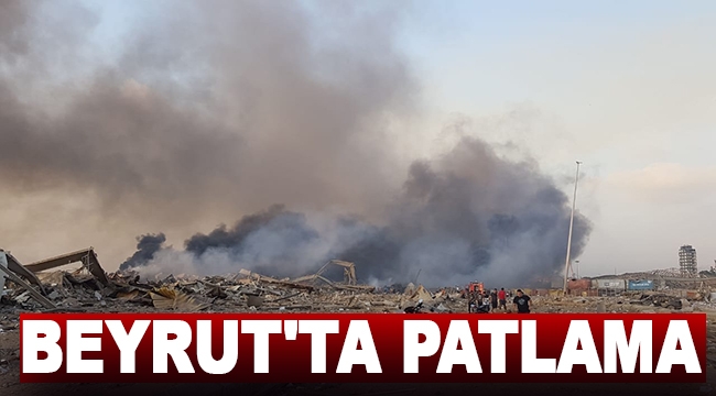 Beyrut'ta havai fişek deposunda şiddetli patlama