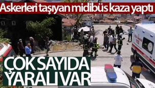 Görevden dönen jandarma ekibi kaza yaptı: çok sayıda yaralı var