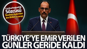 İbrahim Kalın'dan Joe Biden'a cevap
