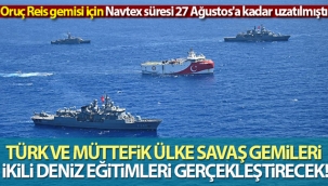 Türk ve müttefik ülke savaş gemileri ikili deniz eğitimleri gerçekleştirecek