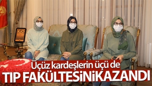 Üçüz kardeşler tıp fakültesini kazandı
