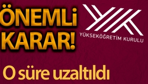YÖK'ten önemli karar