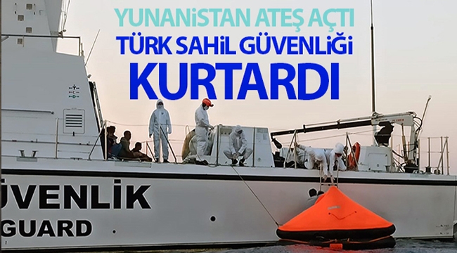 Yunan deniz unsurlarının ateş açtığı gemideki 3 şahsı Türk Sahil Güvenliği kurtardı