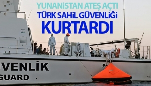 Yunan deniz unsurlarının ateş açtığı gemideki 3 şahsı Türk Sahil Güvenliği kurtardı