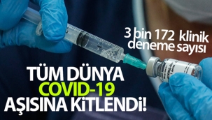 Tüm dünya koronavirüs için geliştirilecek aşıya kitlendi