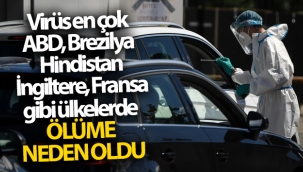 Virüs en çok ABD, Brezilya, Hindistan, İngiltere, Fransa gibi ülkelerde ölüme neden oldu