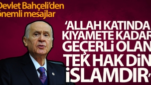 Devlet Bahçeli'den önemli mesajlar