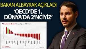Bakan Albayrak açıkladı: 'OECD'de 1, dünyada 2'nciyiz!'